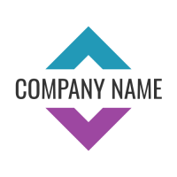 Abstract Logo | Business Name Divides a Square