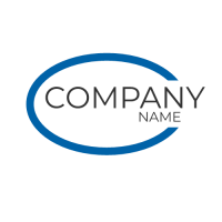 Abstract Logo | Company Name Embedded in the Oval