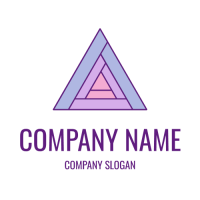 Tapering Triangular Tunnel Logo Design