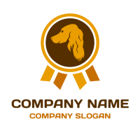 Orange Dog Training Award Logo Design