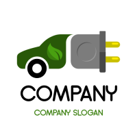 Automotive & Vehicle Logo | Electric Eco Friendly Vehicle