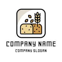 Natural Homemade Bread Logo Design