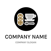 Bakery Logo | One Cup and Three Biscuits