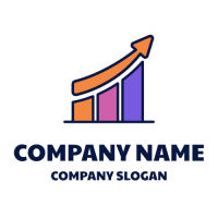 Growing Colorful Diagram Logo Design