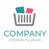 Business & Finance Logo | Shopping Cart with Goods