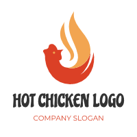 Extra Hot and Spicy Chicken Dishes Logo Design