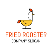 Chicken Logo | Modern and Bright Geometry Rooster