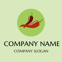 Chili Logo | Elegant Natural Chili Peppers
