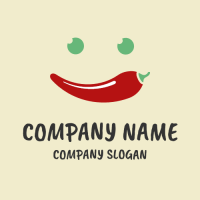 Chili Logo | Happy Smiling Chilli Pepper