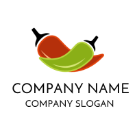 Jalapeno and Chili Peppers Logo Design