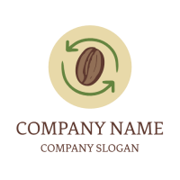 Eco Friendly Coffee Beans Logo Design