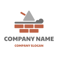 Spatula for Brick Layering Logo Design