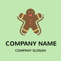 Cookie Logo | Gingerbread Man Biscuit