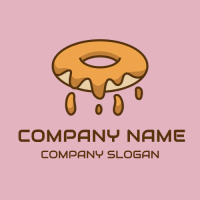 Doughnut Logo | Hot Doughnut with Caramel Filling