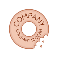 Vintage Emblem Donut Signage Logo Design