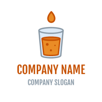 Drink Logo | Orange Lemonade with Drop