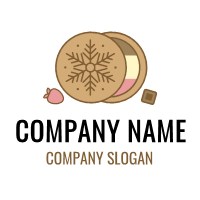 Three Flavor Ice Cream Sandwich Logo Design