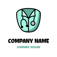 Medical & Pharmaceutical Logo | Silhouette of Doctors Coat