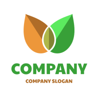 Nature & Environment Logo | Spring and Autumn Leaves