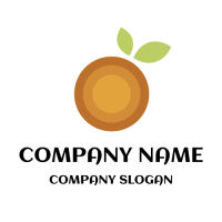 Minimalist Orange Target Logo Design