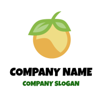 Modern Orange Silhouette Logo Design