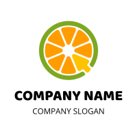 Orange and Yellow Pointer Logo Design