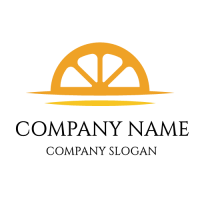 Orange Wedge on the Horizon Logo Design