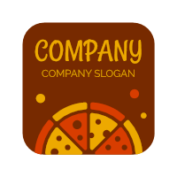 Pizza Logo | Red and Yellow Pizza Packaging