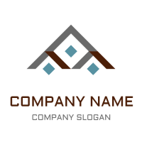 Three Little House Construction Logo Design