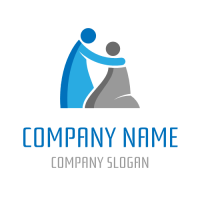 Silhouettes of Confessing People Logo Design