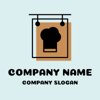 Restaurant Logo | Restaurant Sign with Chef Hat