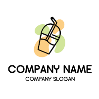 Orange and Green Fresh Drops Logo Design