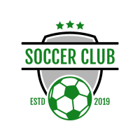 Sports & Fitness Logo | Soccer Club Green Emblem