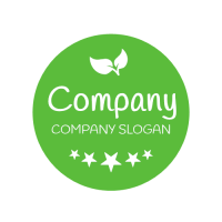 Premium Vegan Restaurant Emblem Logo Design